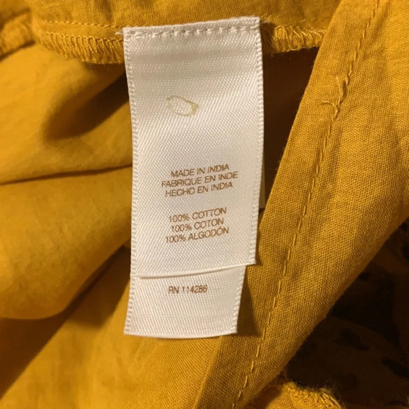 FRYE x ANTHROPOLOGIE Nuri Eyelet Wrap Dress in Dark Yellow‎ - Picture 6 of 10